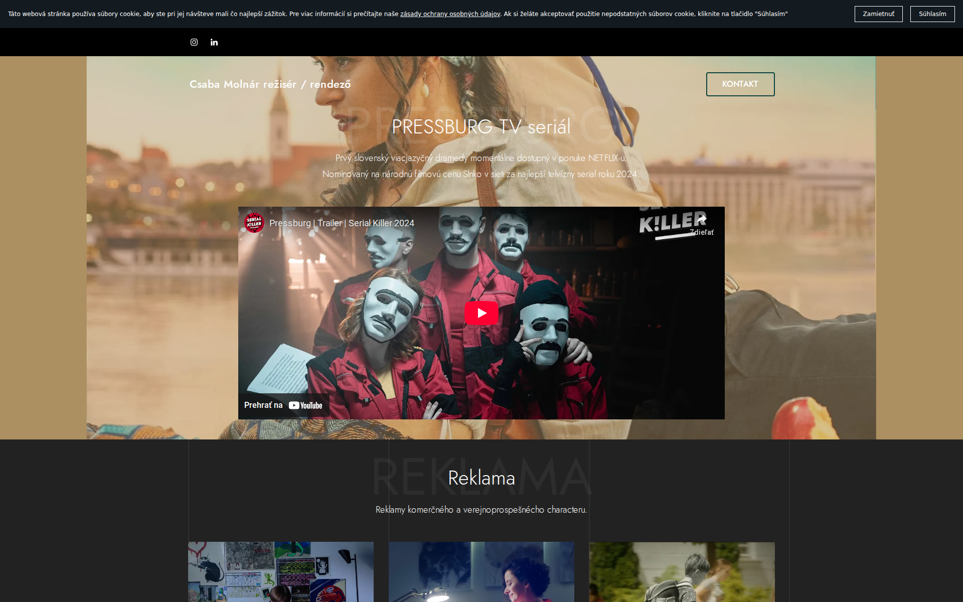 Náhľad webu csabamolnar.sk