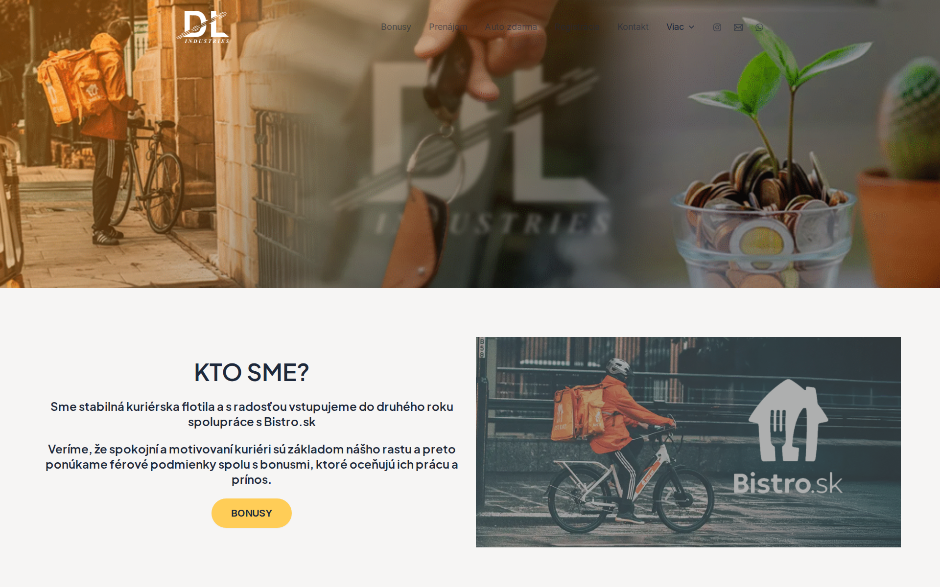 Náhľad webu daleon.sk