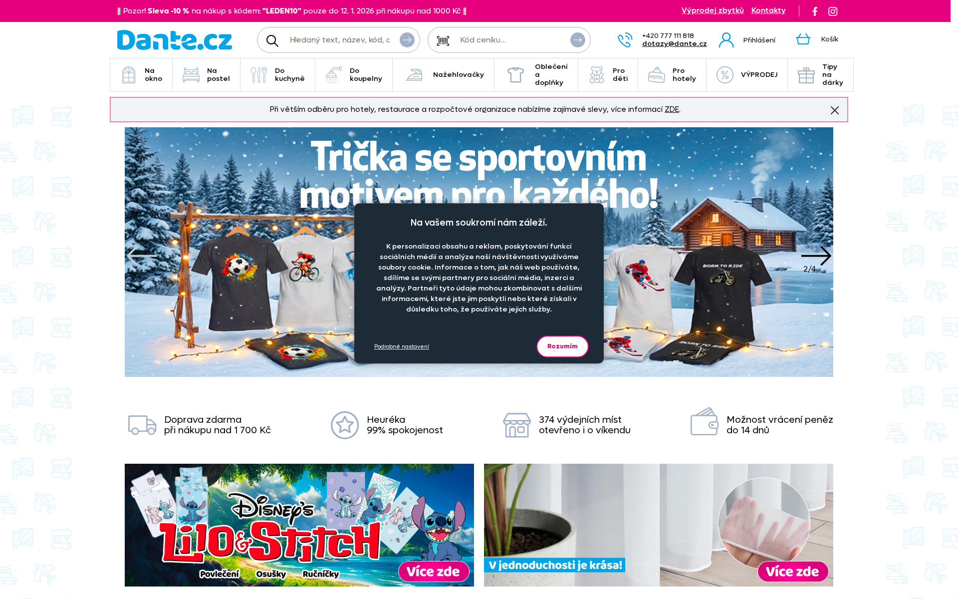 Náhľad webu dantiny.sk