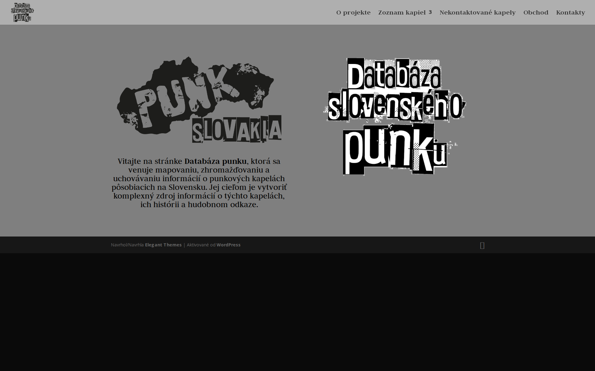 Náhľad webu databazapunku.sk