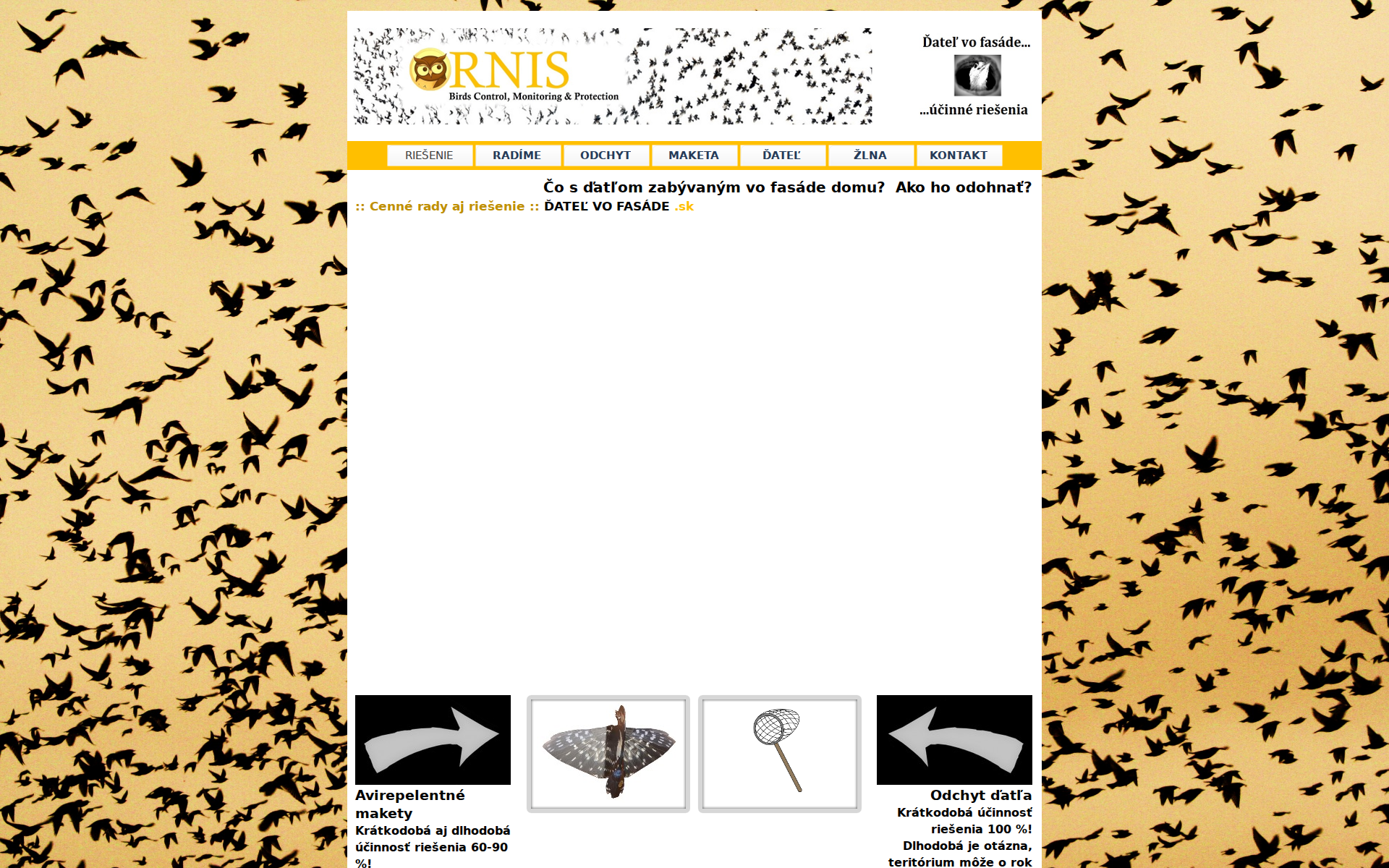 Náhľad webu datelvofasade.sk