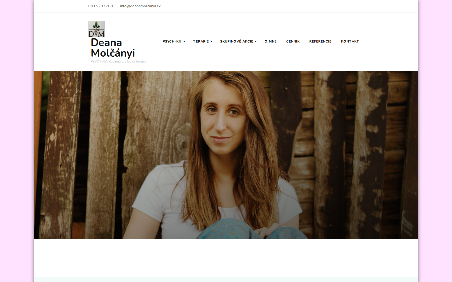 Náhľad webu deanamolcanyi.sk