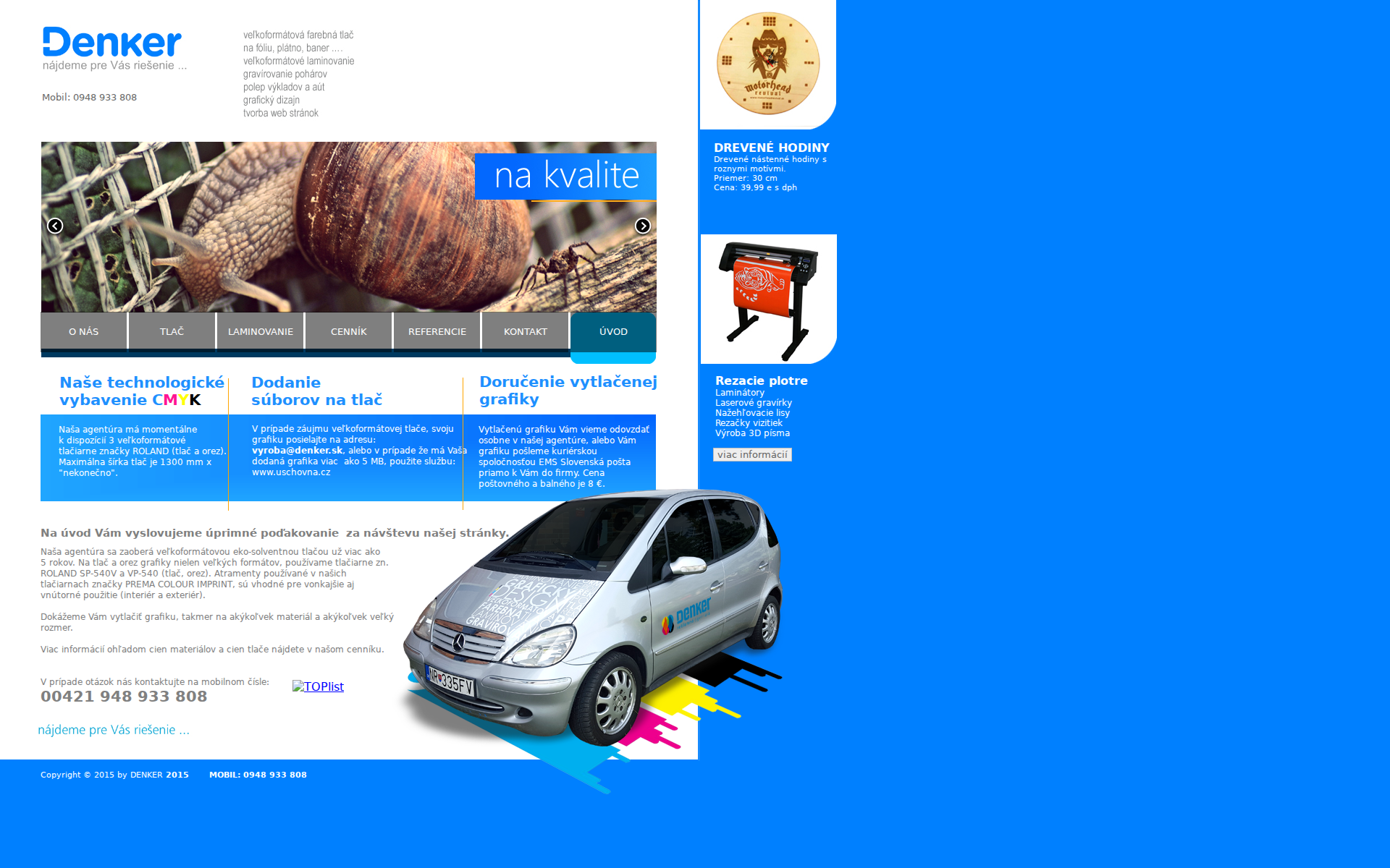 Náhľad webu denker.sk