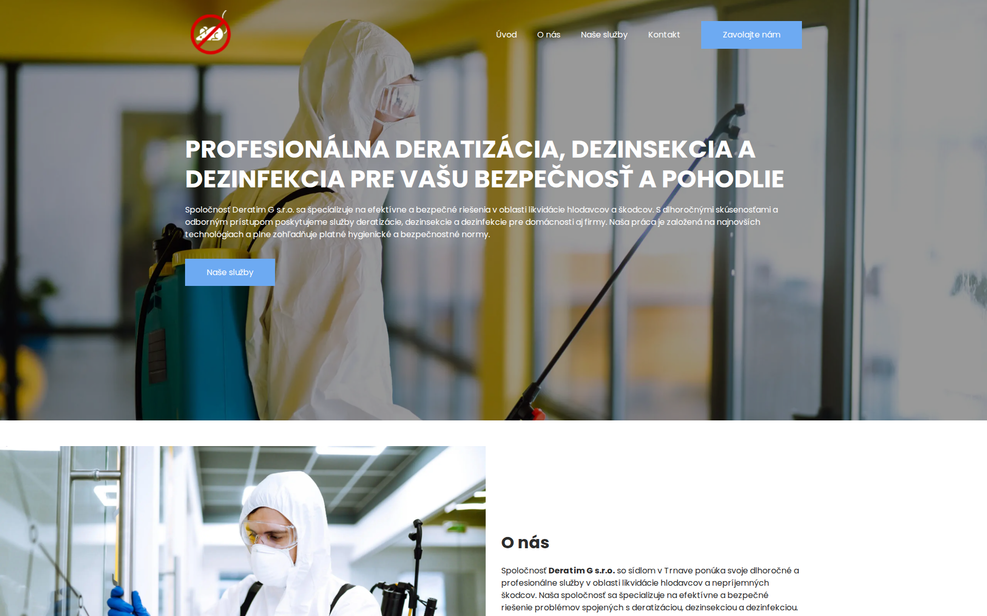 Náhľad webu deratimg.sk