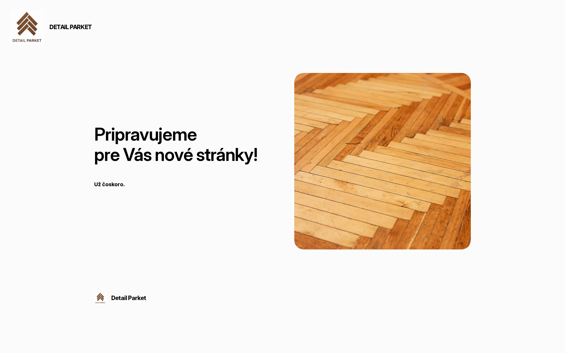 Náhľad webu detailparket.sk