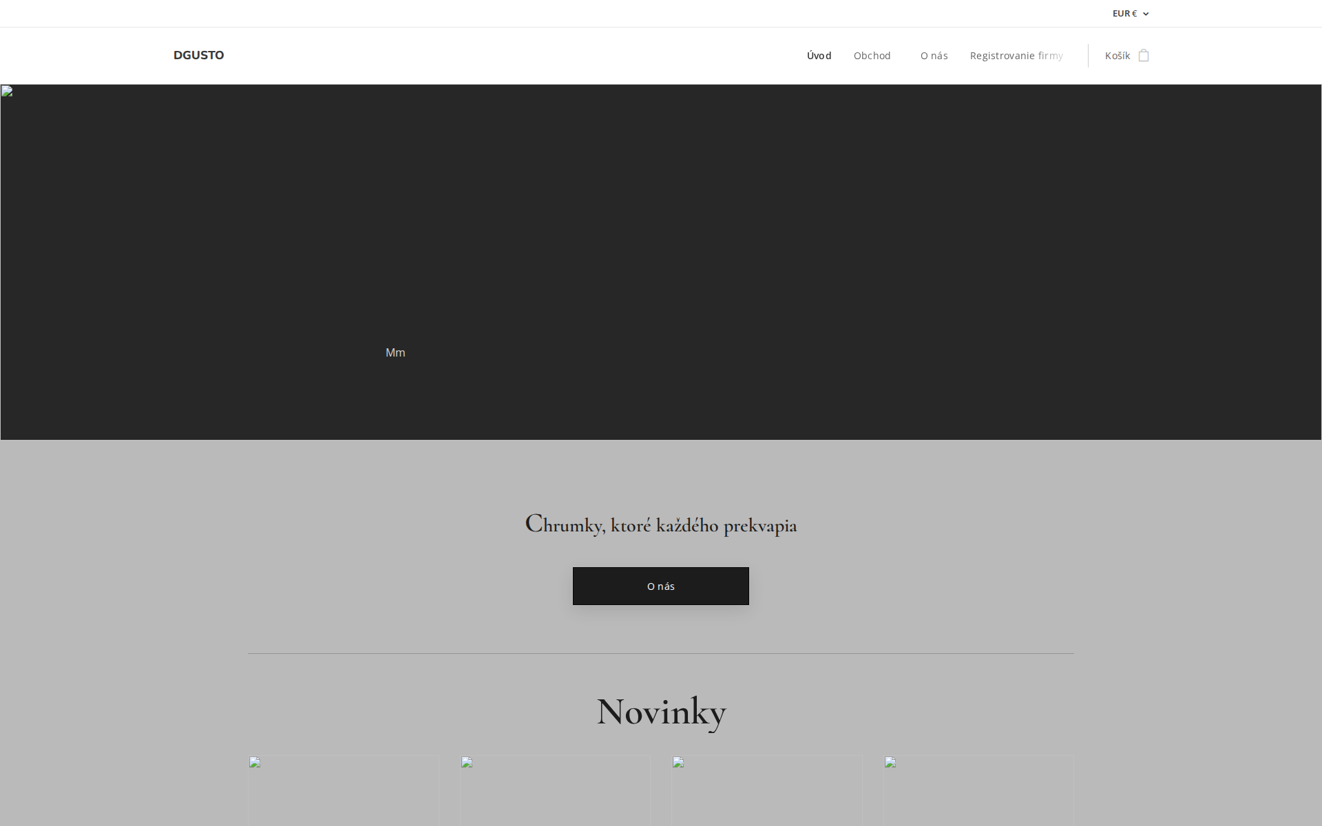 Náhľad webu dgusto.sk