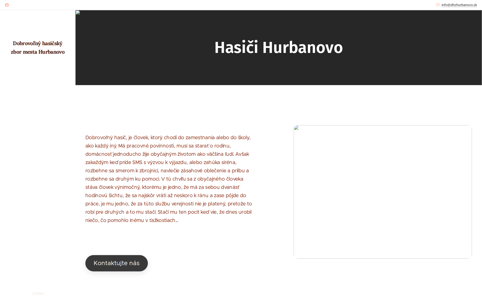 Náhľad webu dhzhurbanovo.sk