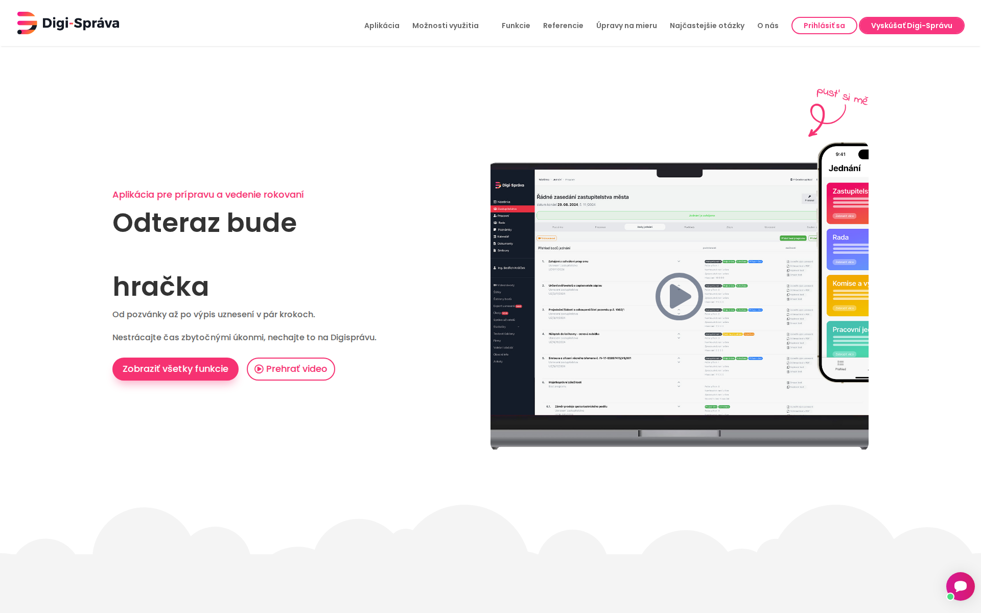 Náhľad webu digisprava.sk