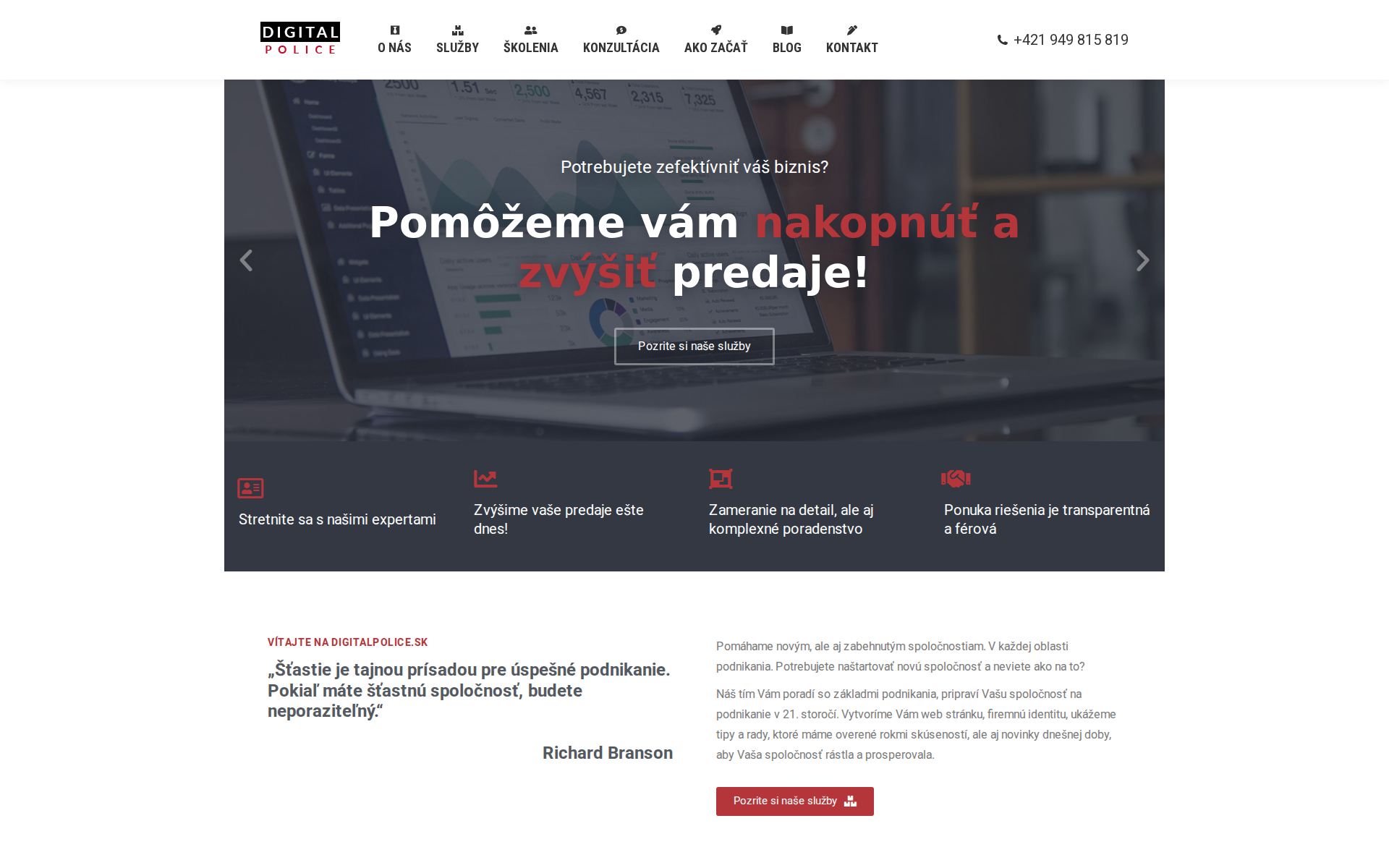 Náhľad webu digital-police.sk