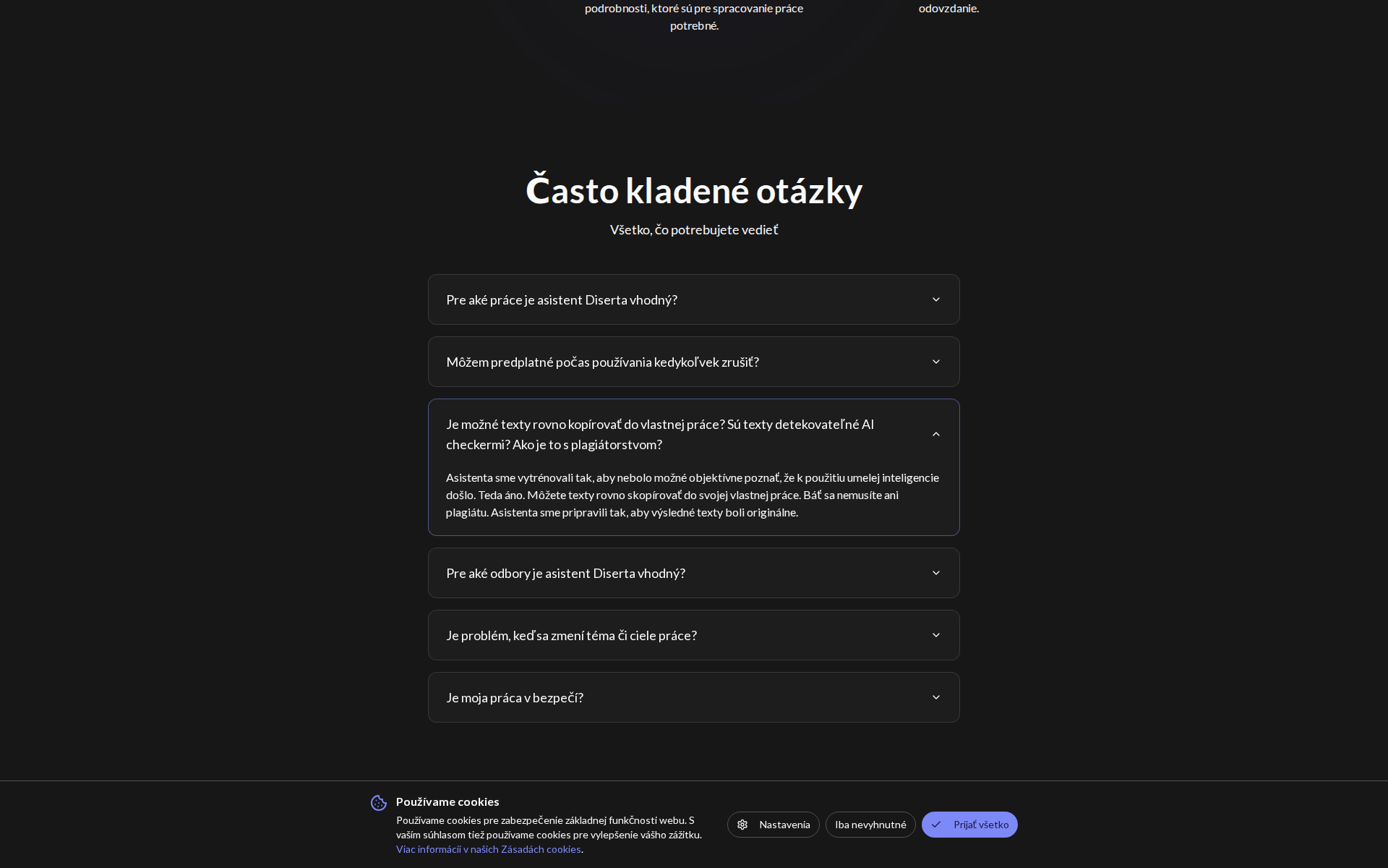 Náhľad webu diserta.sk