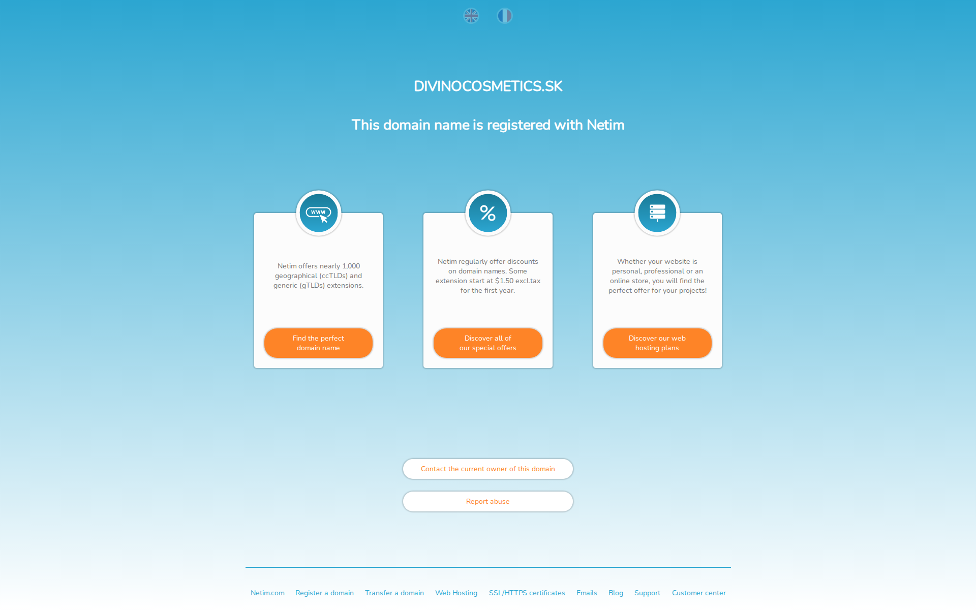 Náhľad webu divinocosmetics.sk