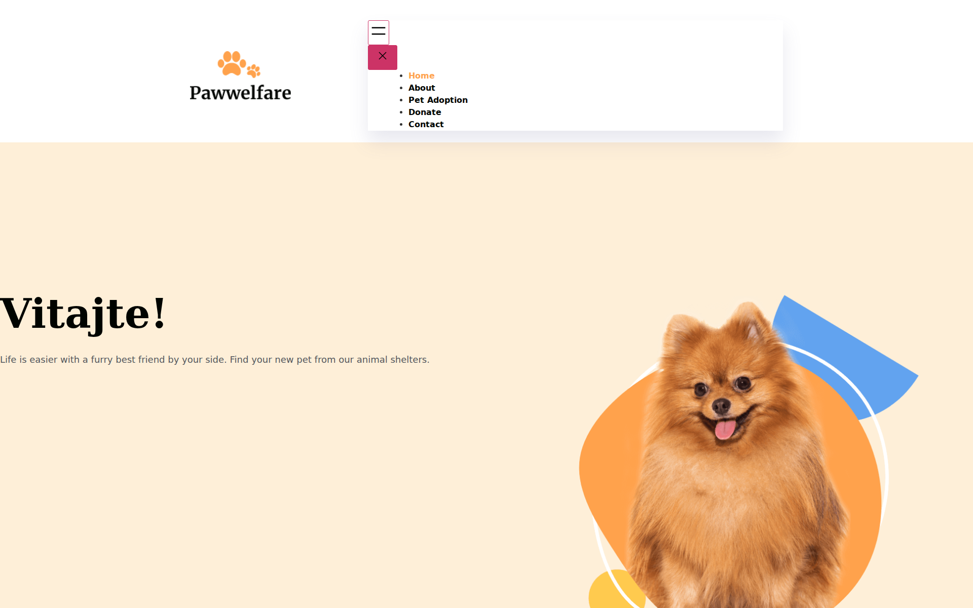 Náhľad webu doghousenitra.sk