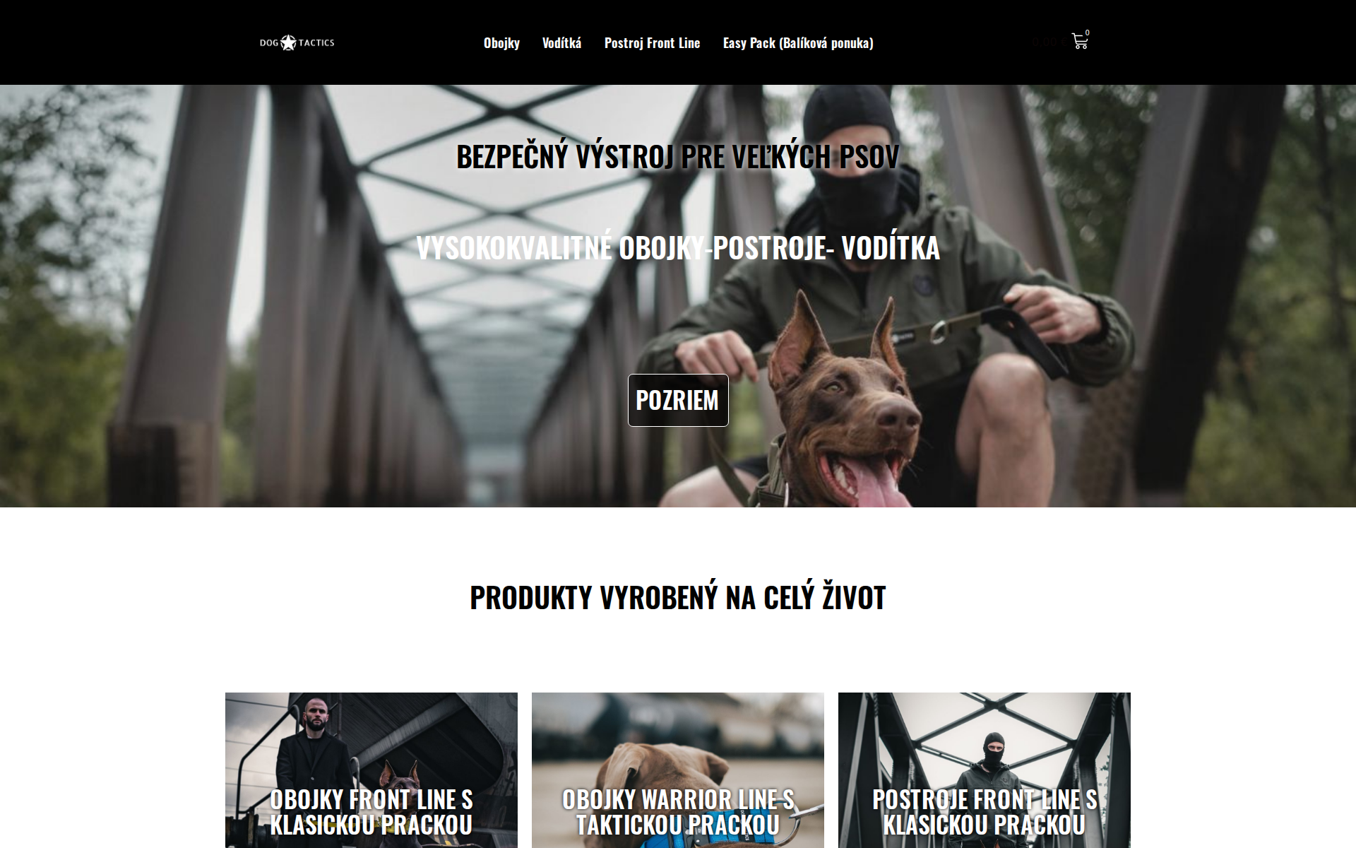 Náhľad webu dogtactics.sk