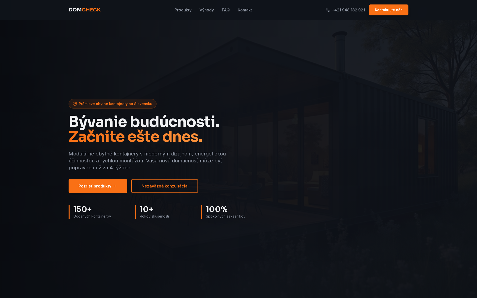 Náhľad webu dom-check.sk