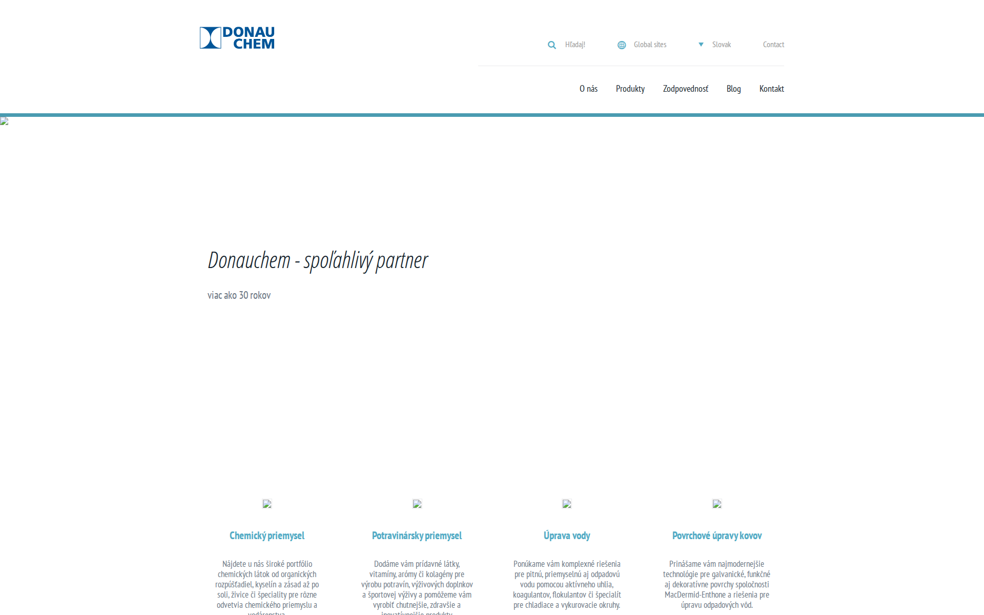 Náhľad webu donauchem.sk
