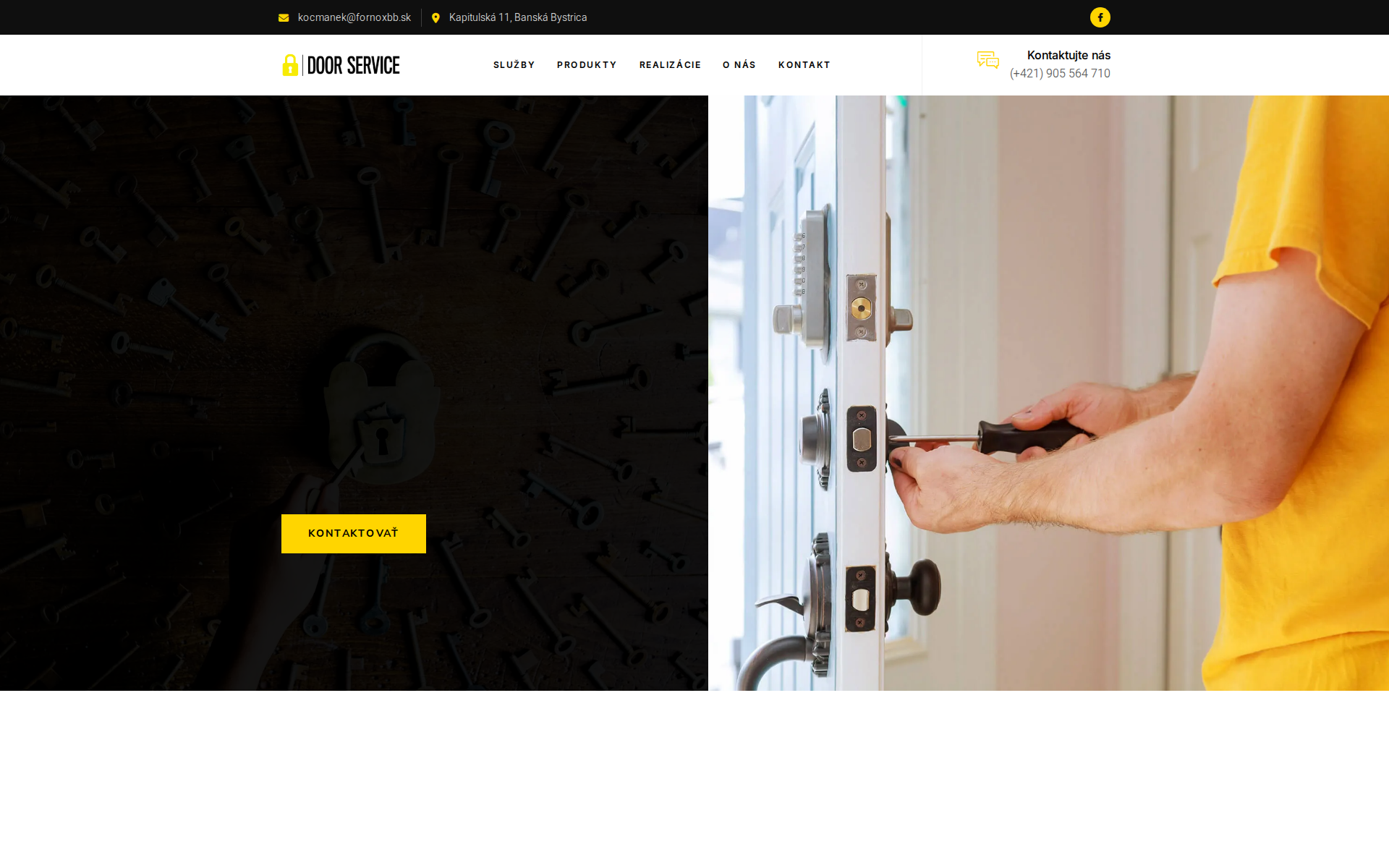 Náhľad webu doorservice.sk