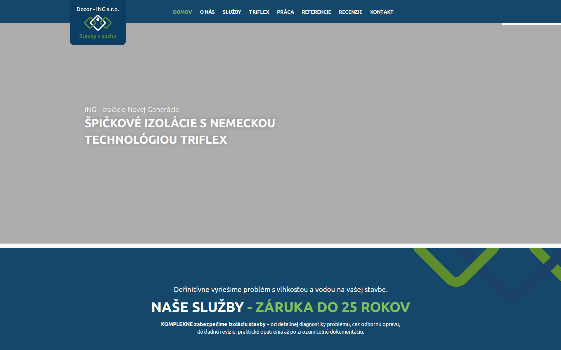 Náhľad webu dozor-ing.sk