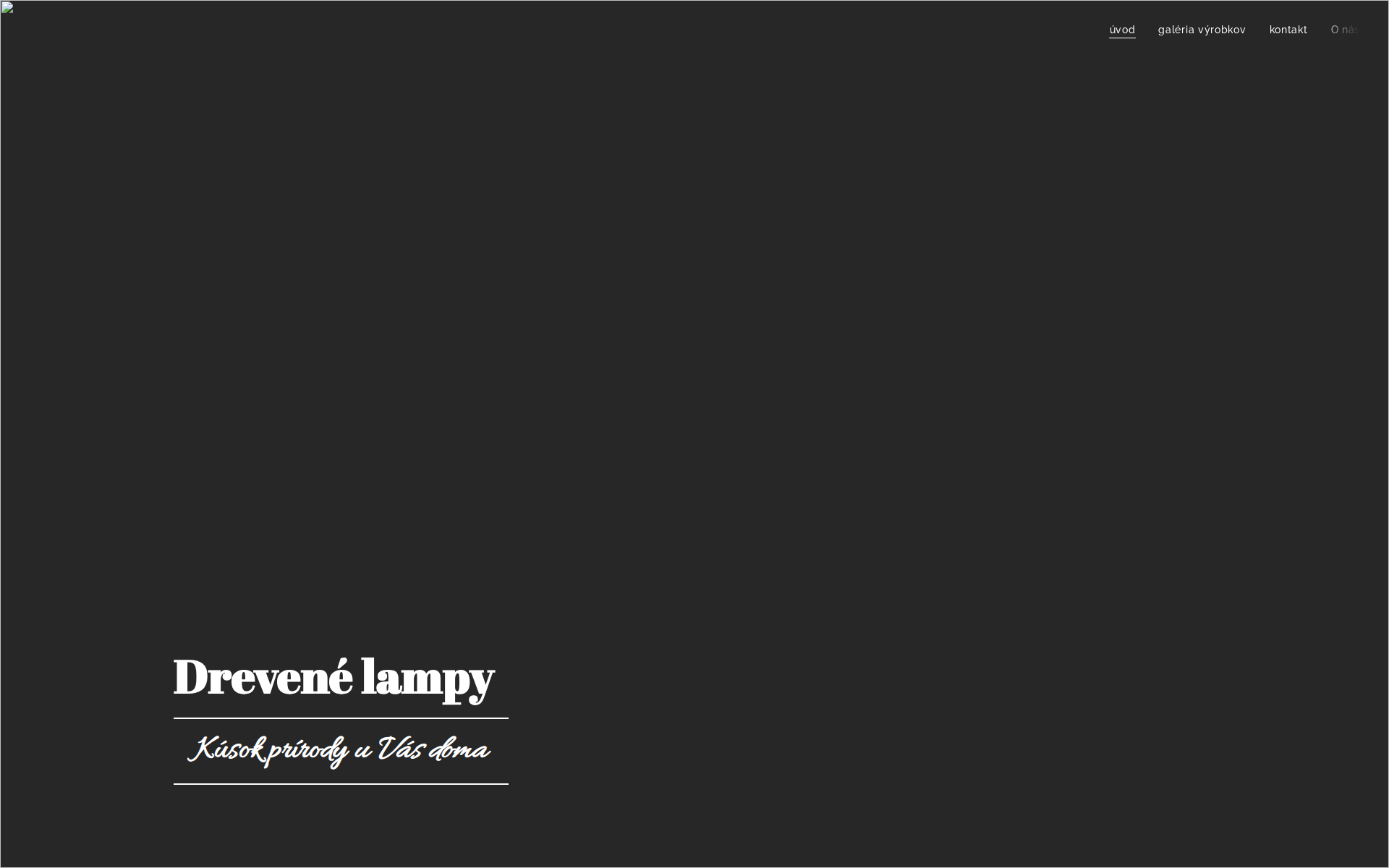 Náhľad webu drevenelampy.sk