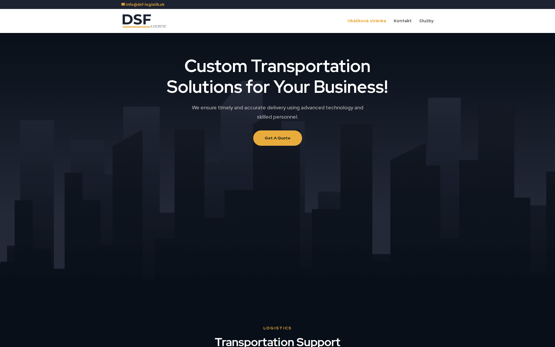 Náhľad webu dsf-logistik.sk