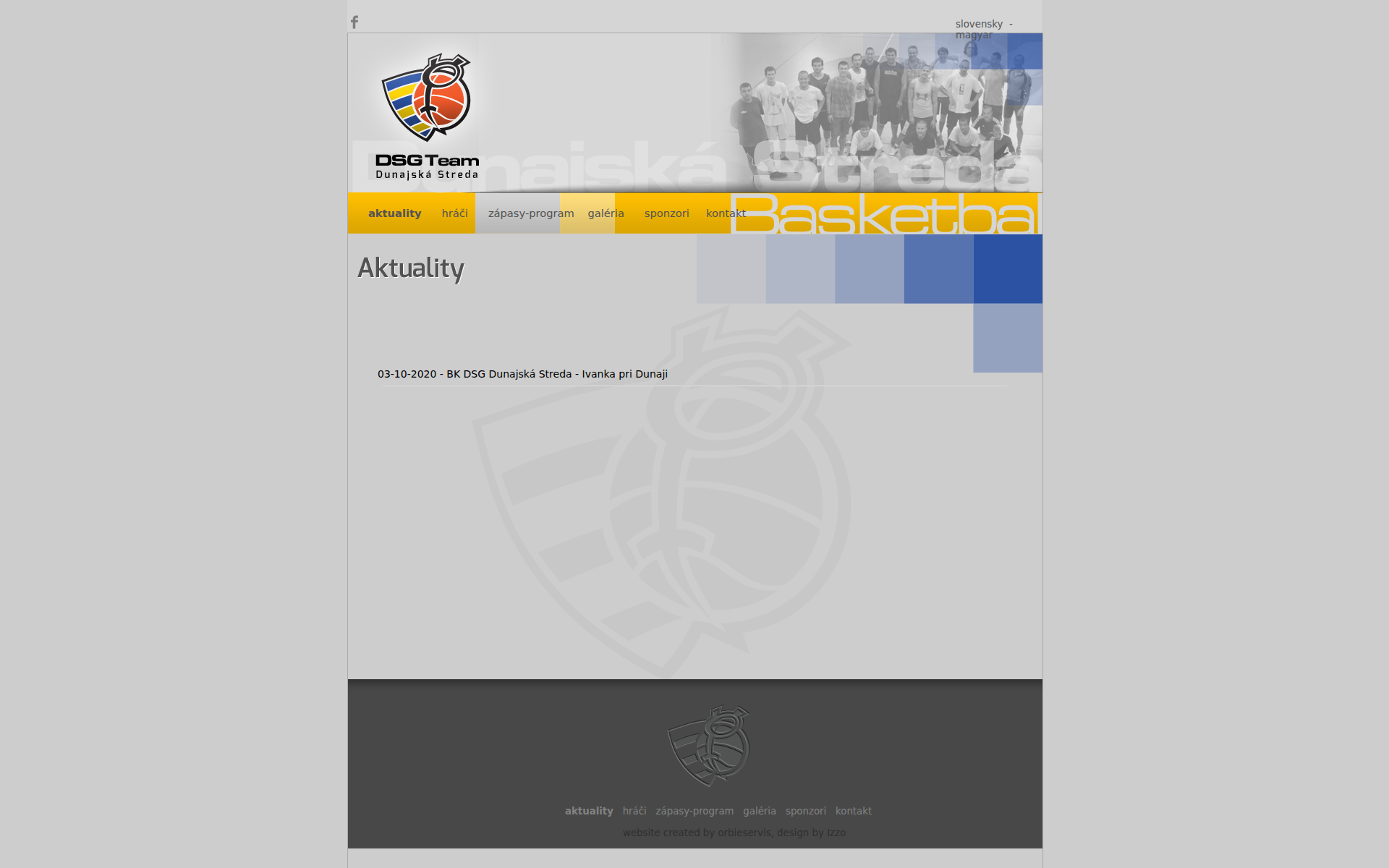 Náhľad webu dsg.sk
