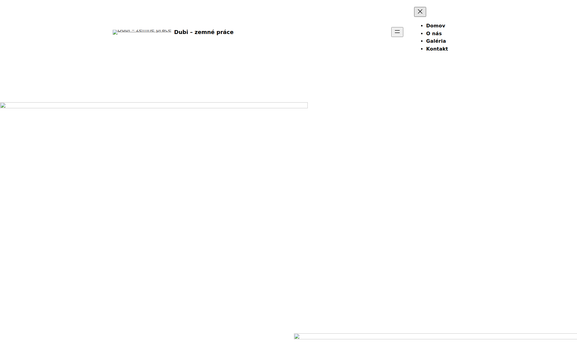 Náhľad webu dubi-zemneprace.sk