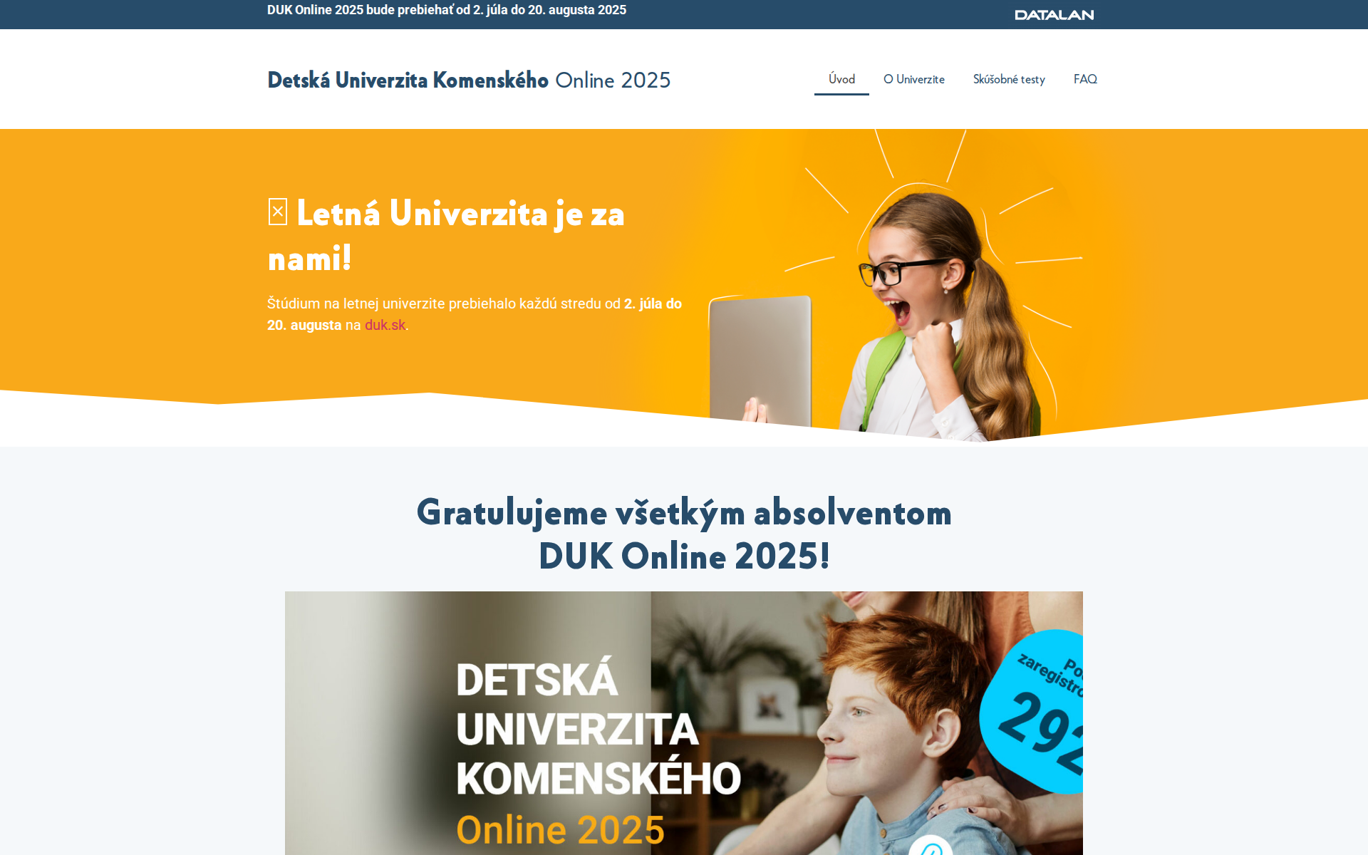 Náhľad webu dukonline.sk