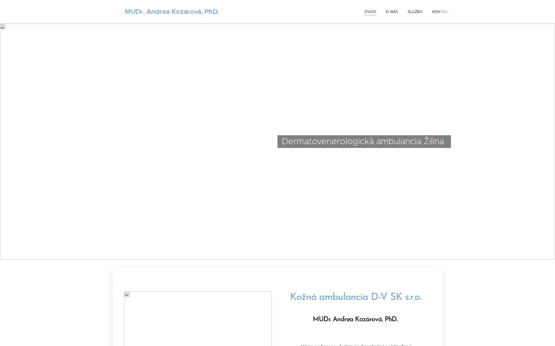 Náhľad webu dvkozarova.sk