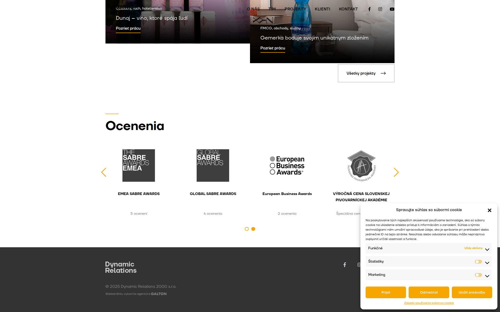 Náhľad webu dynamic.sk