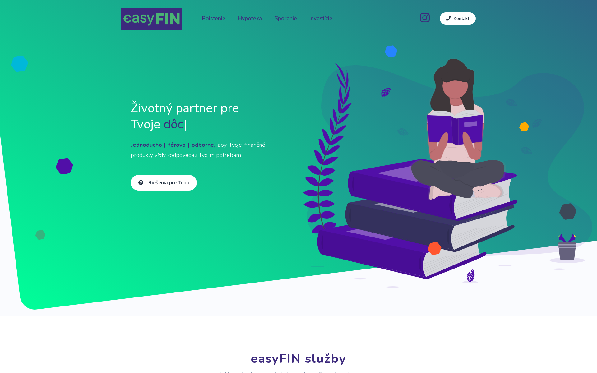 Náhľad webu easy-fin.sk