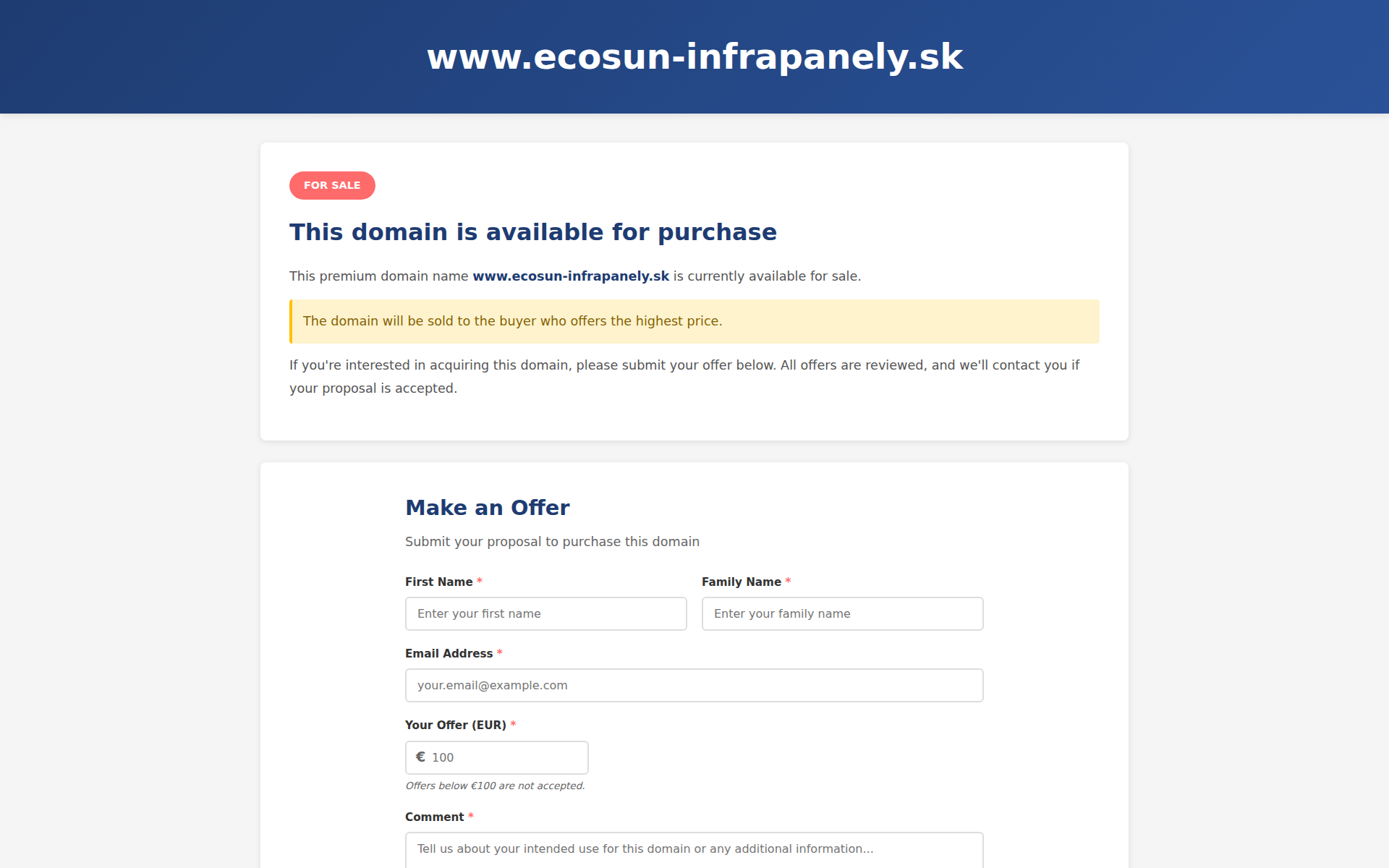 Náhľad webu ecosun-infrapanely.sk