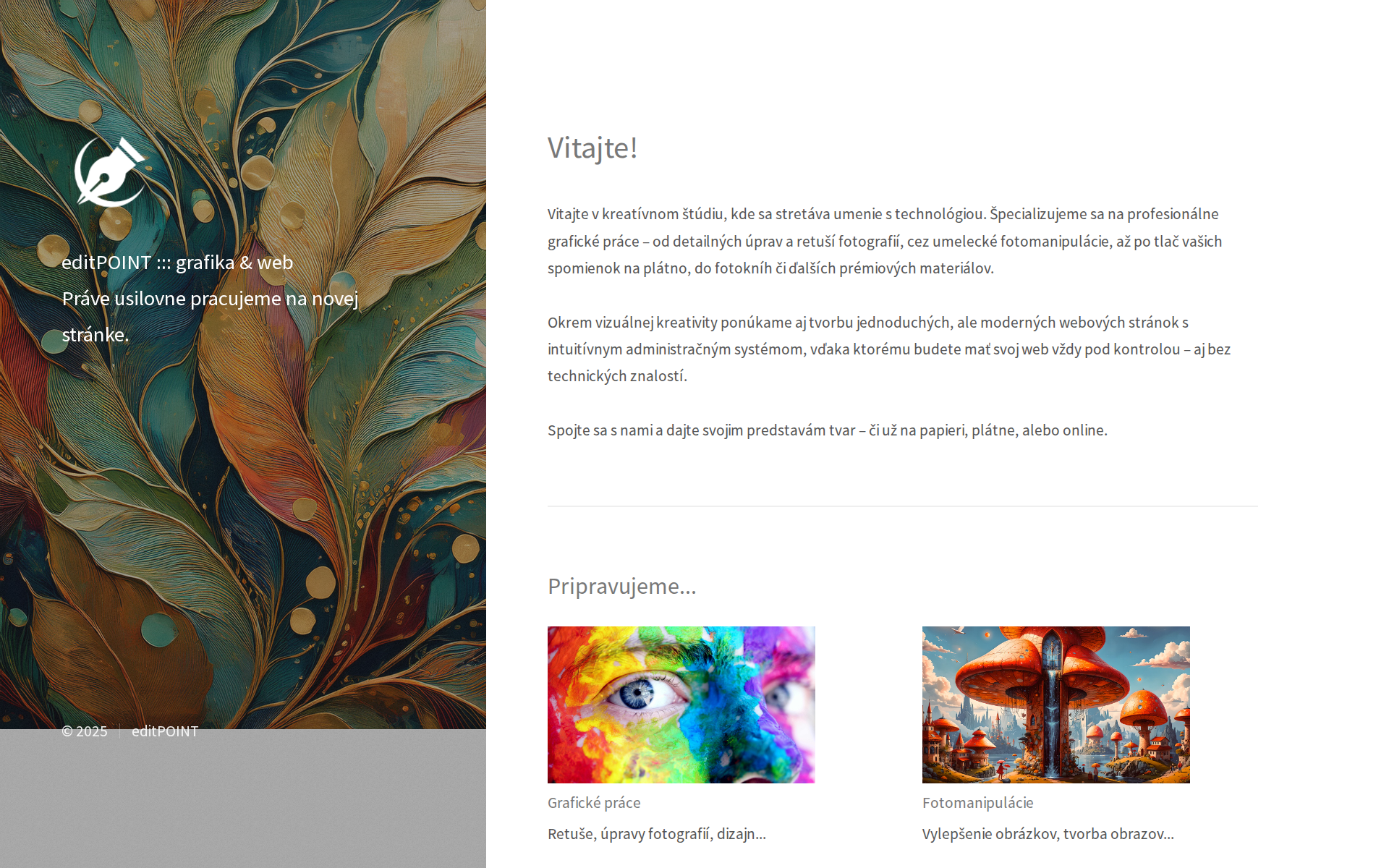 Náhľad webu editpoint.sk