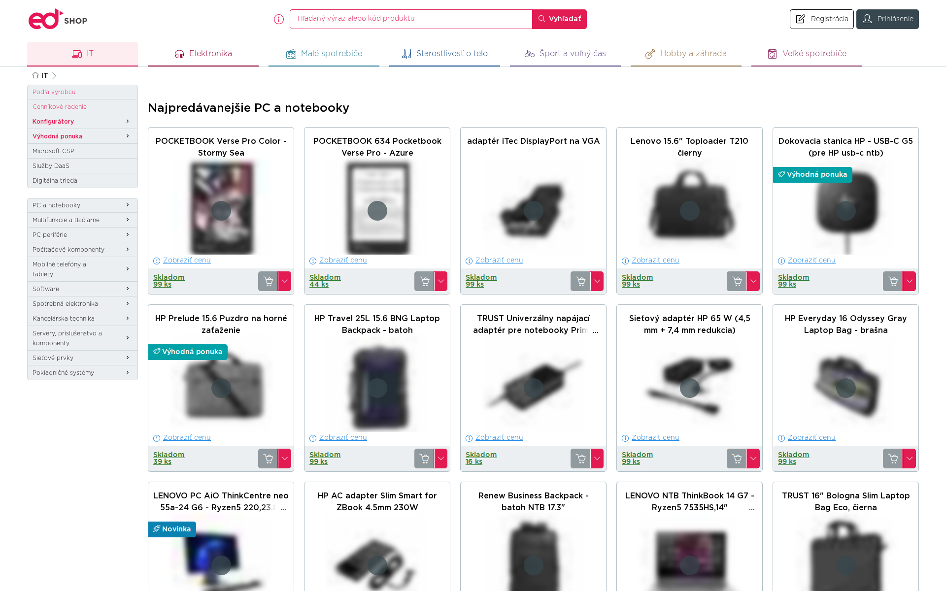 Náhľad webu edsystem.sk