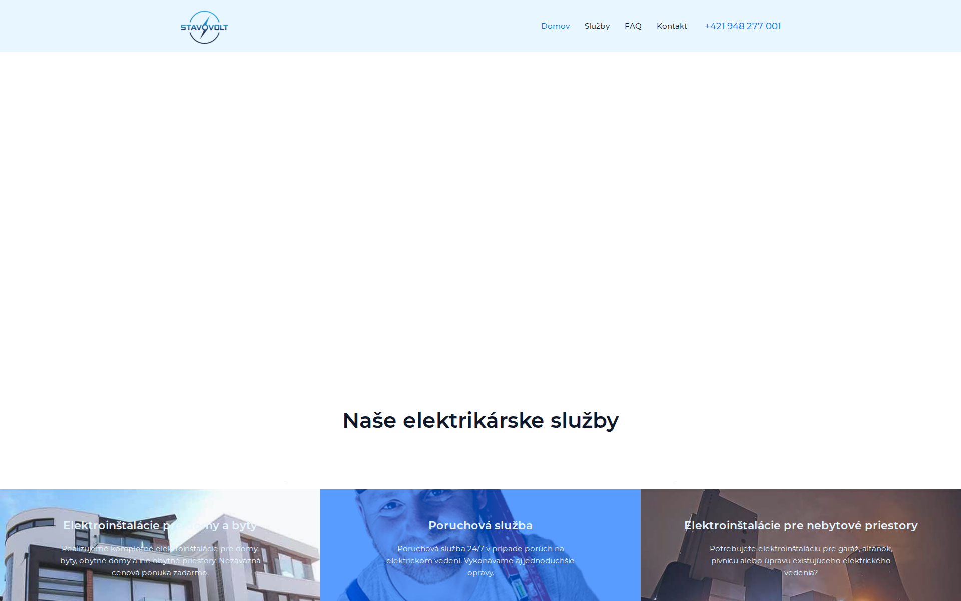 Náhľad webu elektroinstalacie-stavovolt.sk