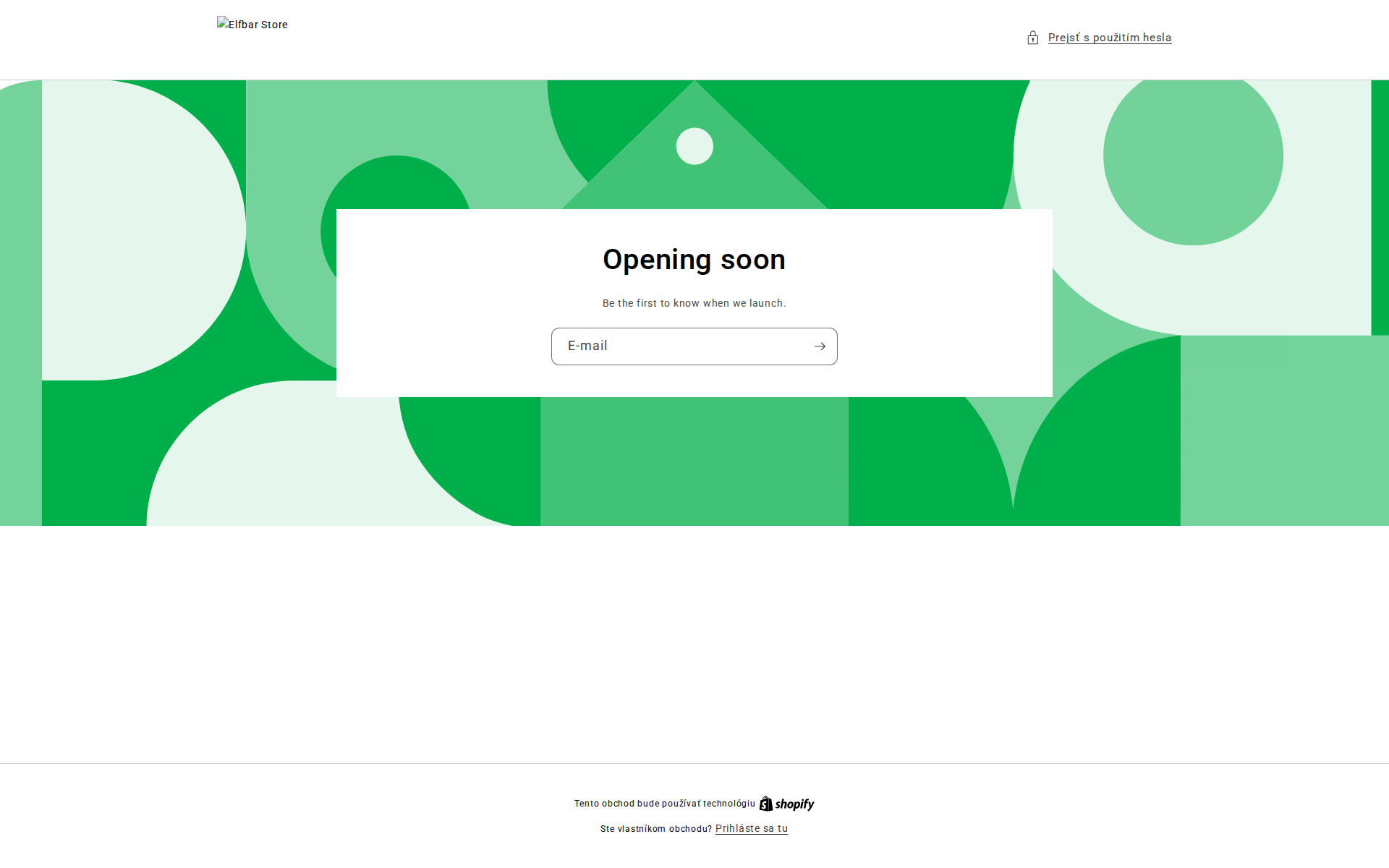 Náhľad webu elfbarofficial.sk