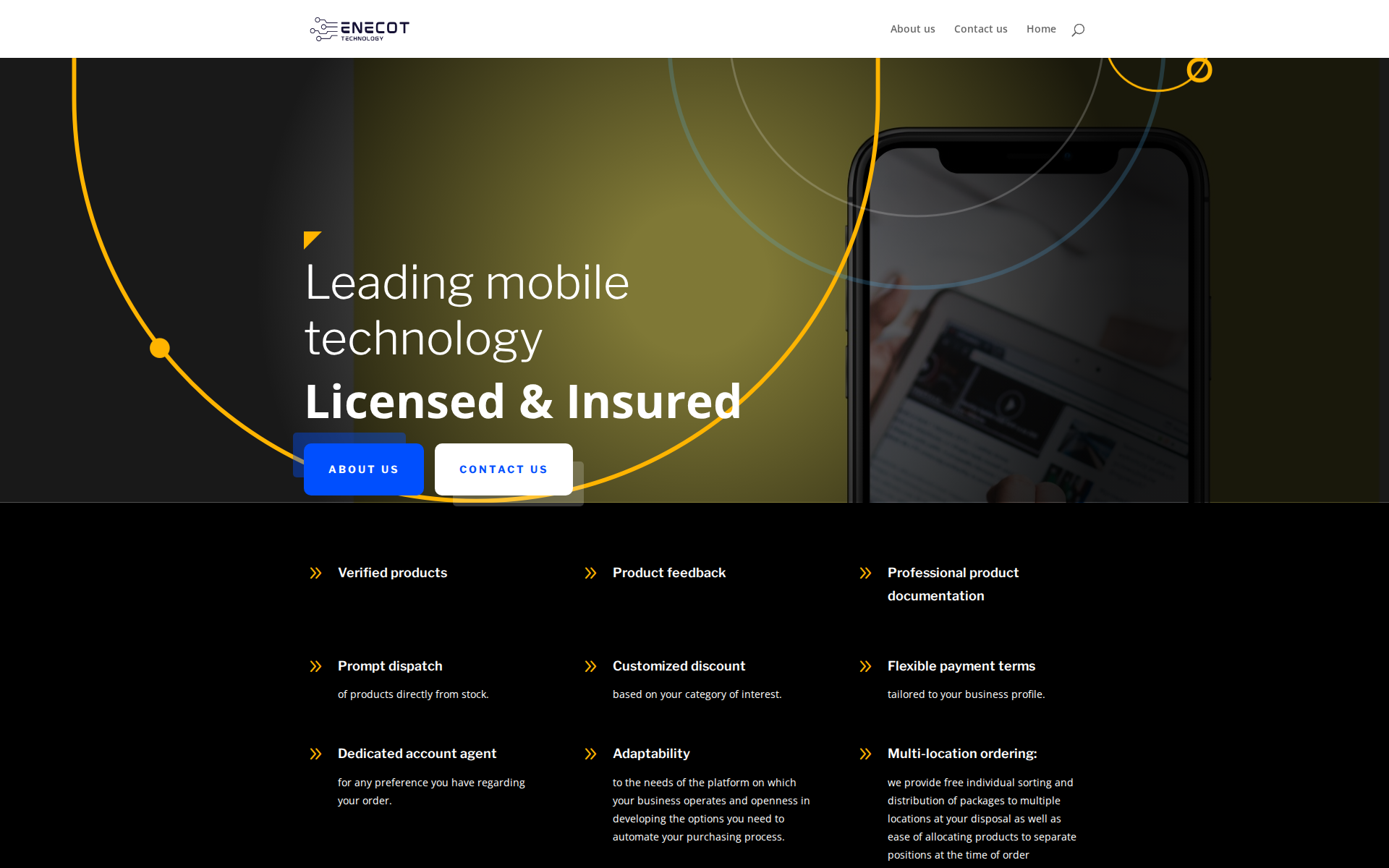 Náhľad webu enecot.sk