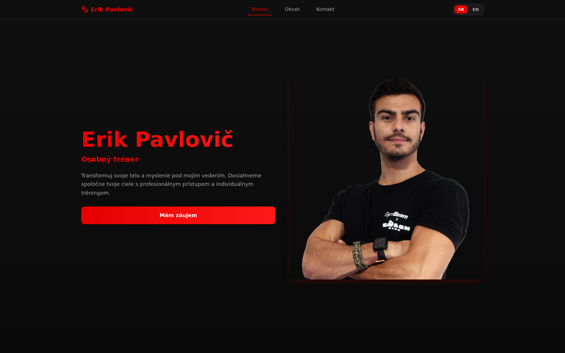 Náhľad webu erikcoach.sk