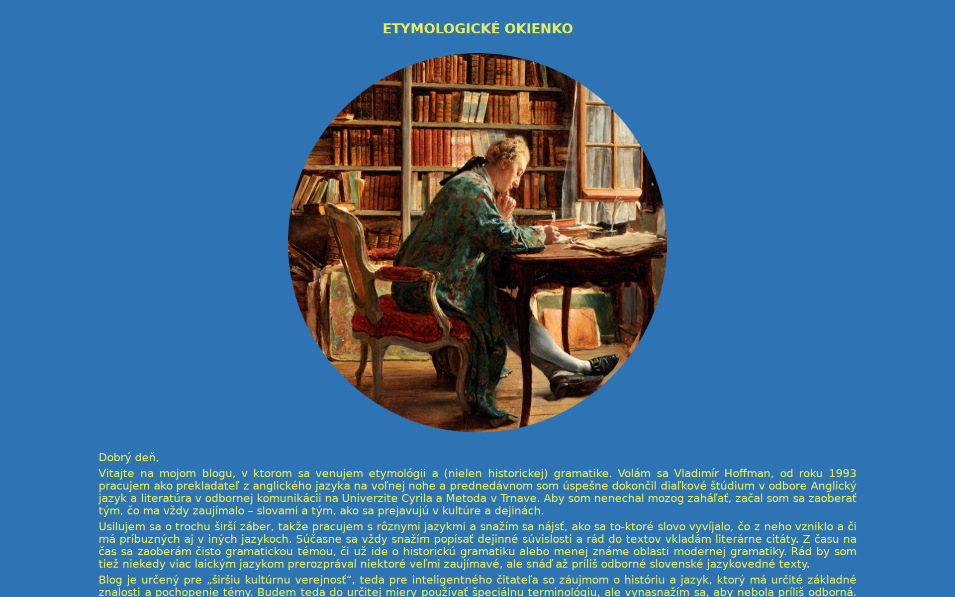 Náhľad webu etymologickeokienko.sk