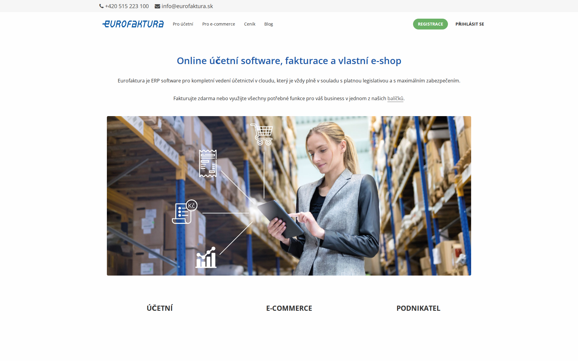 Náhľad webu eurofaktura.sk