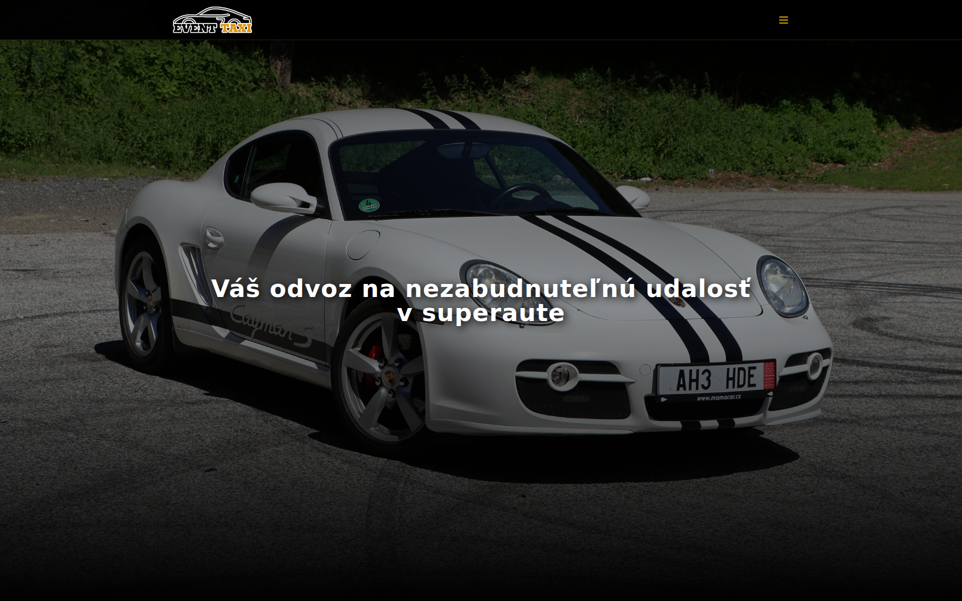 Náhľad webu event-taxi.sk