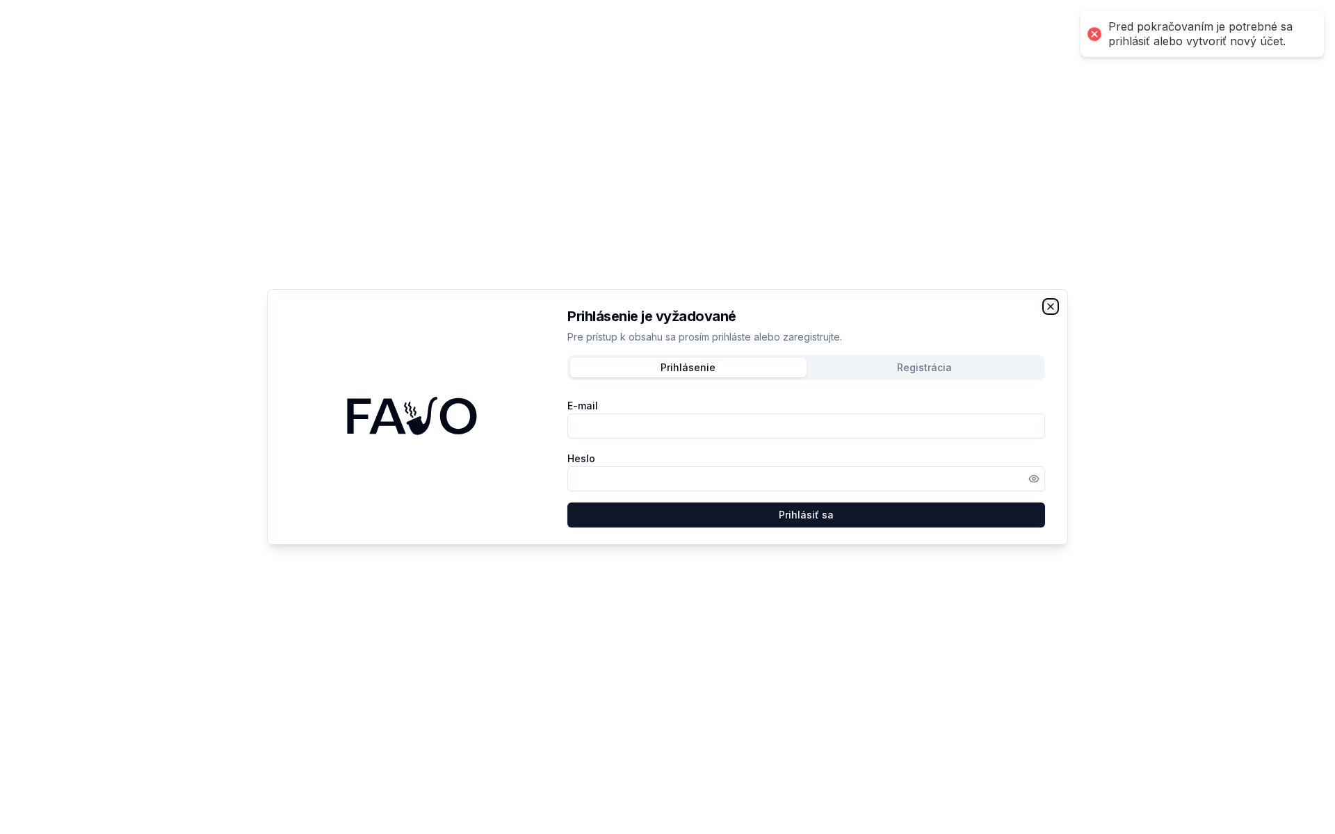 Náhľad webu fajoreal.sk