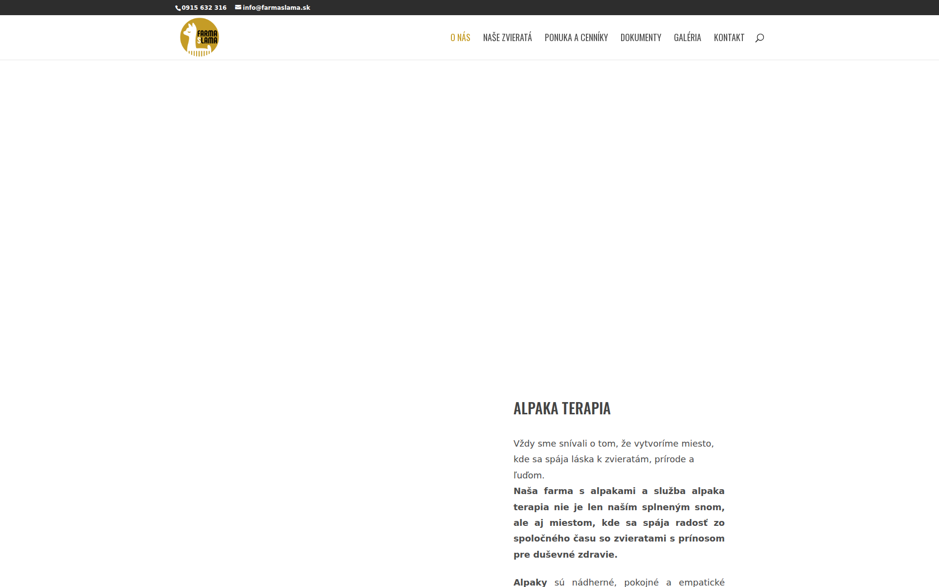 Náhľad webu farmaslama.sk