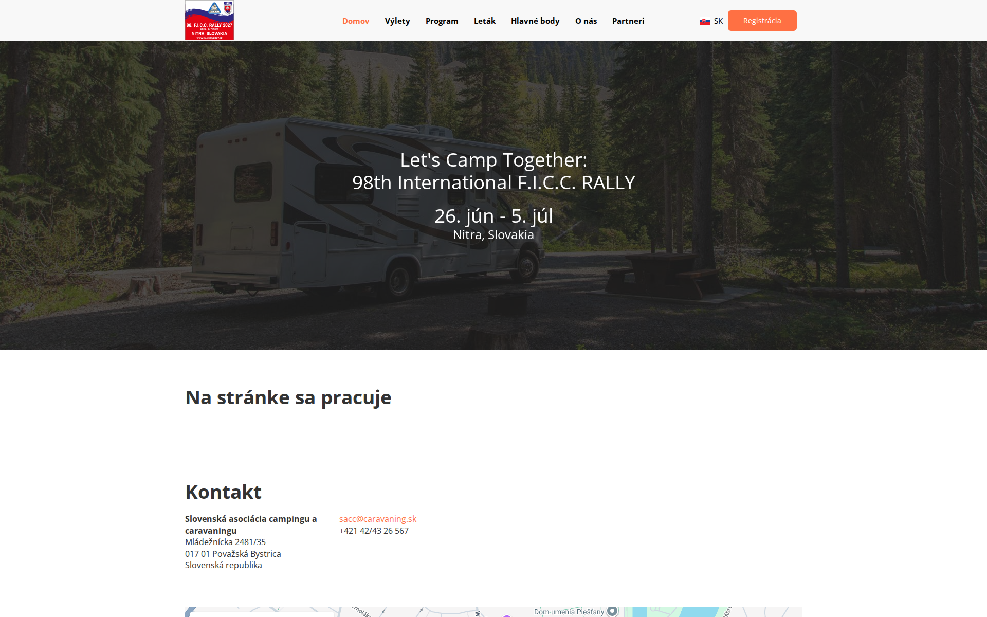 Náhľad webu ficcrally2027.sk