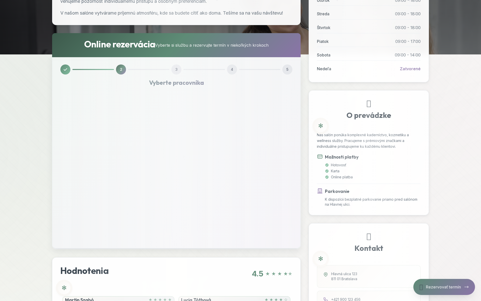 Náhľad webu fiona.sk