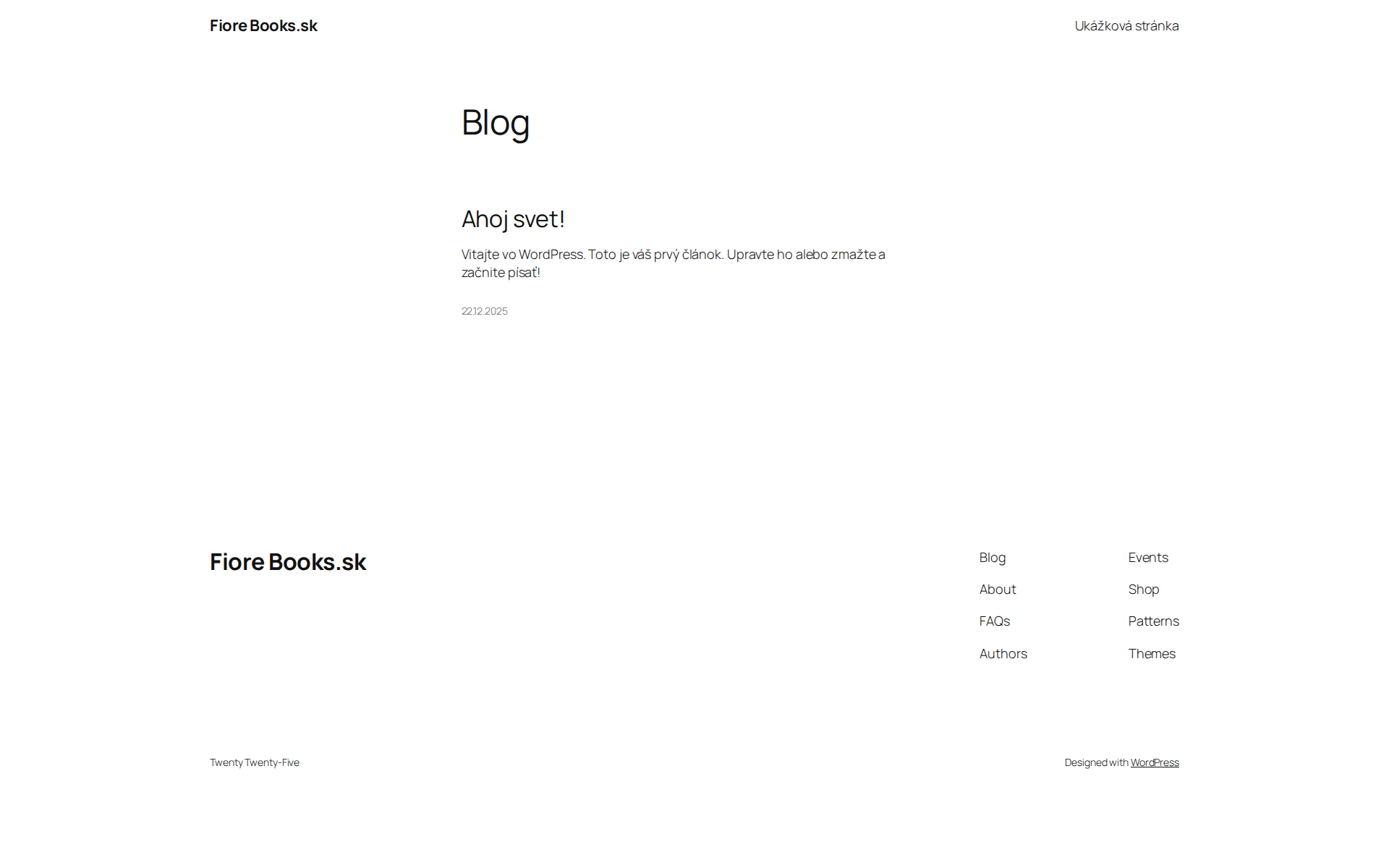 Náhľad webu fiorebooks.sk