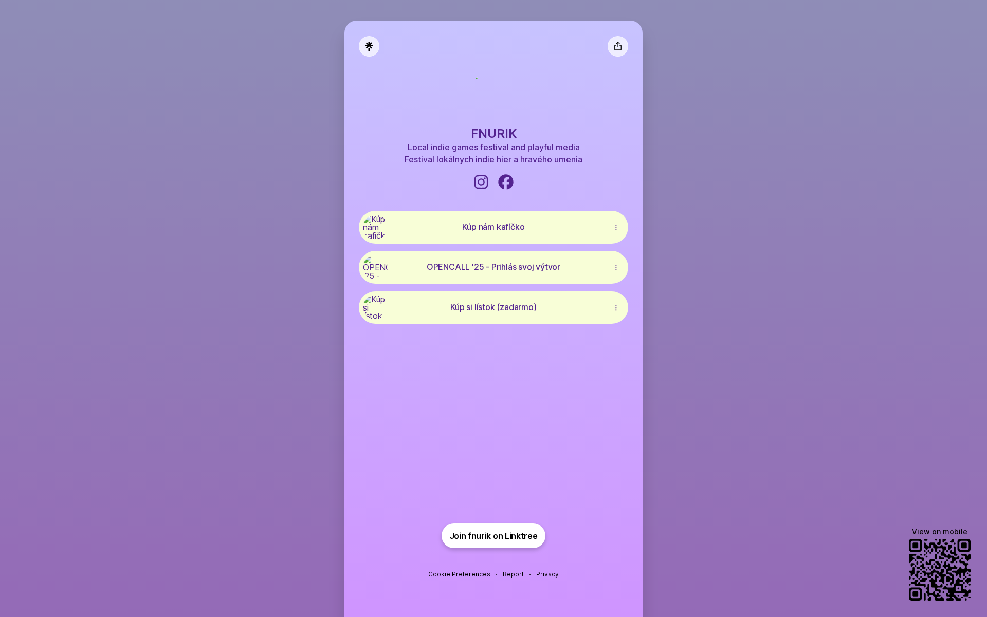 Náhľad webu fnurik.sk