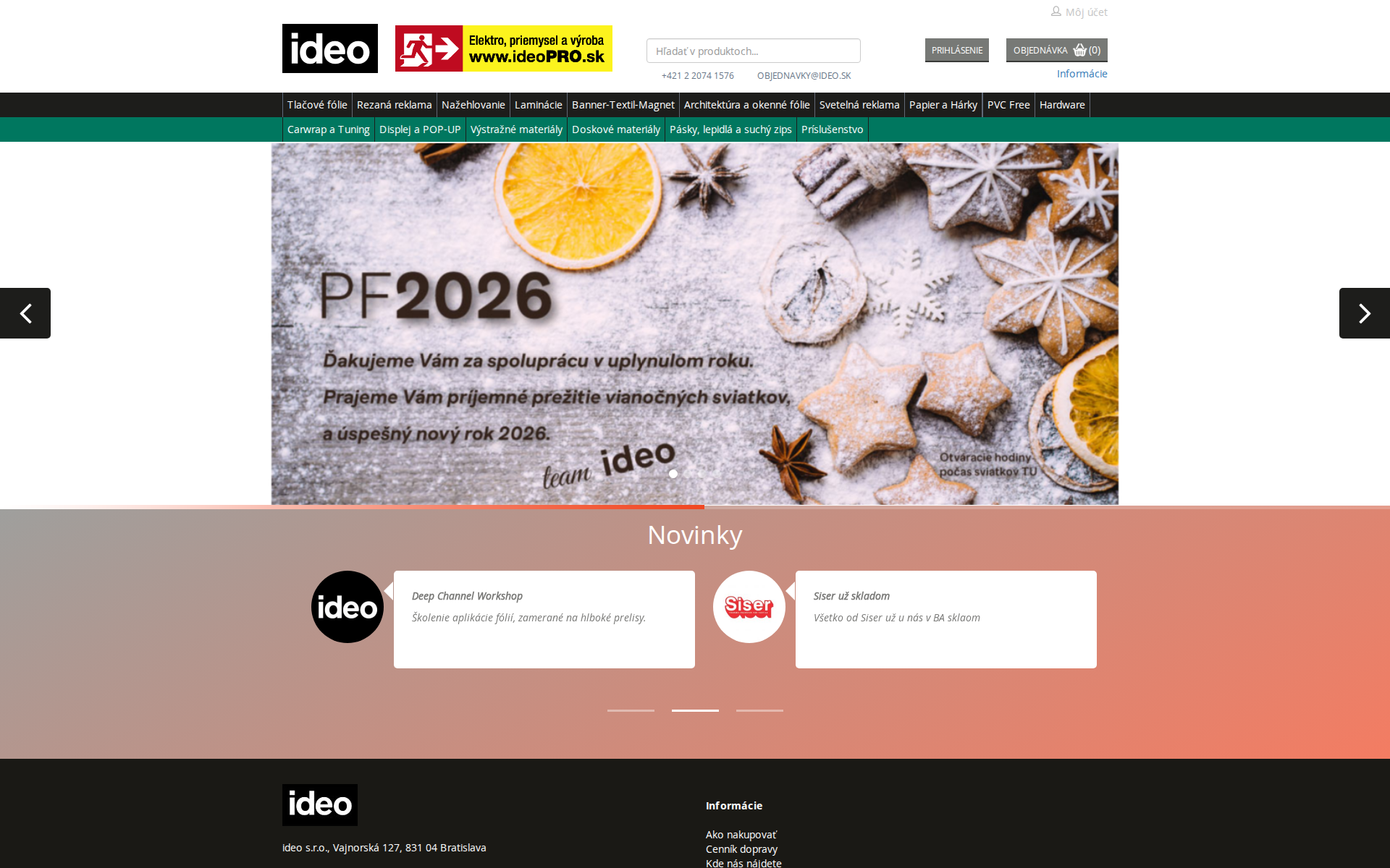 Náhľad webu foliefolie.sk