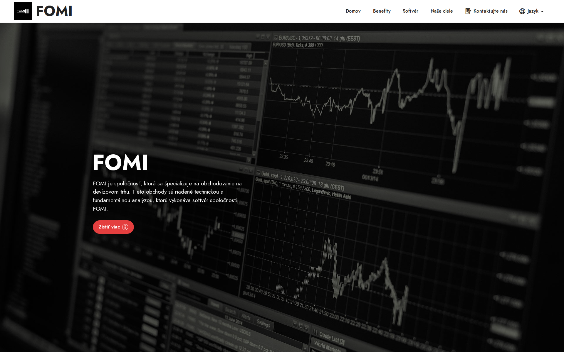 Náhľad webu fomi.sk