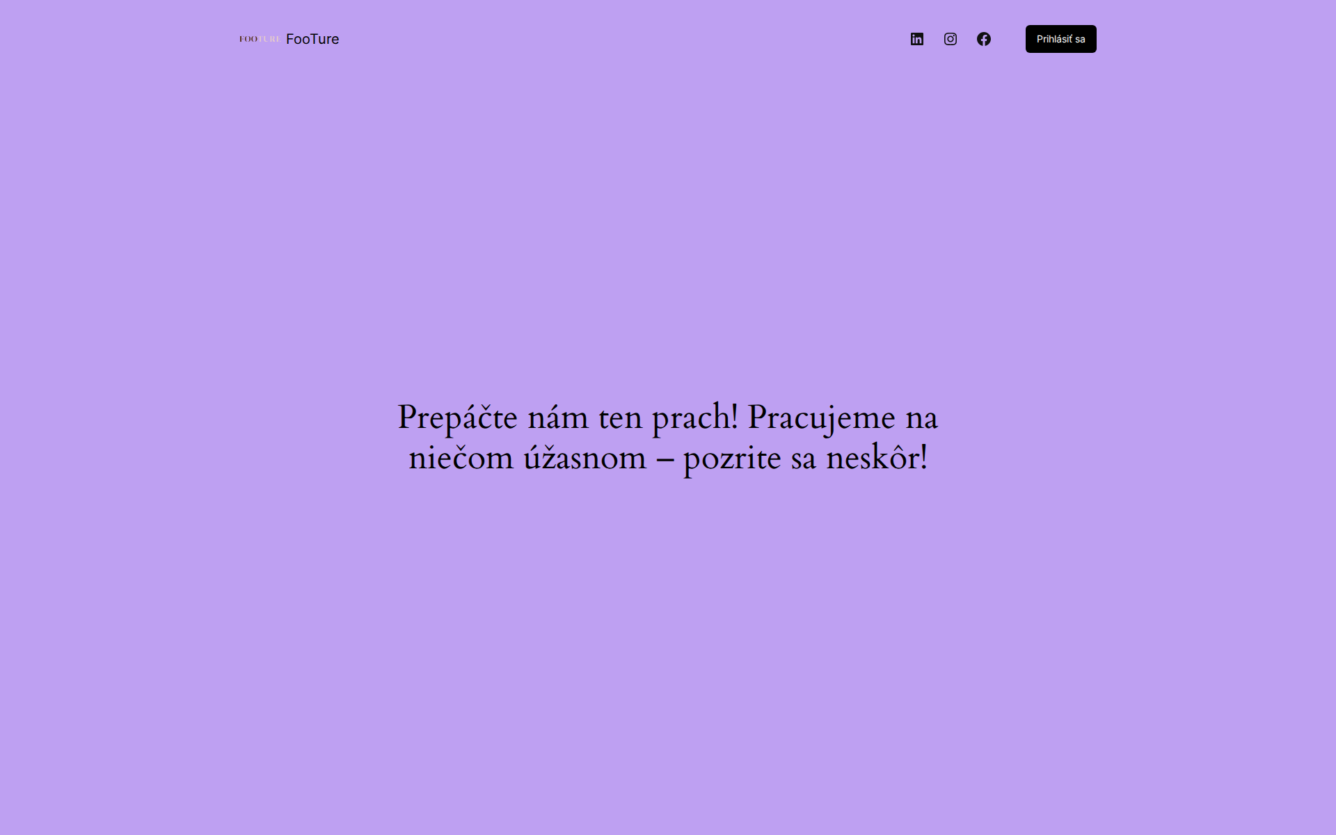 Náhľad webu footure.sk