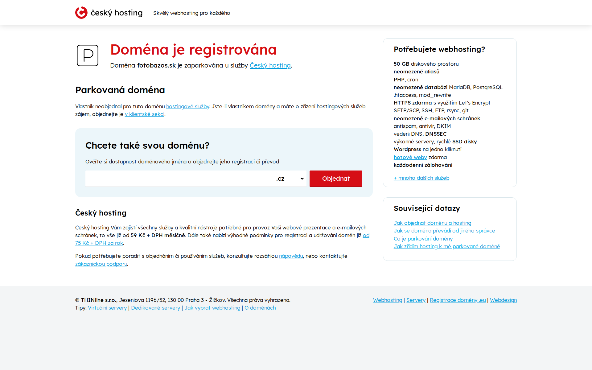 Náhľad webu fotobazos.sk