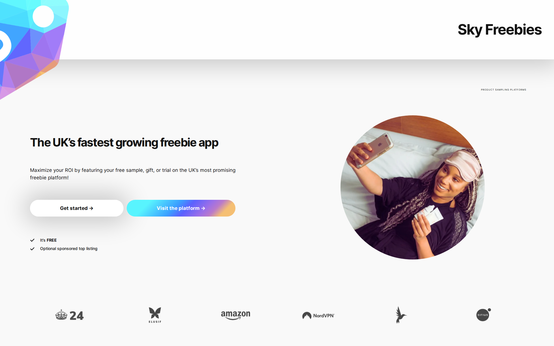 Náhľad webu freebies.sk